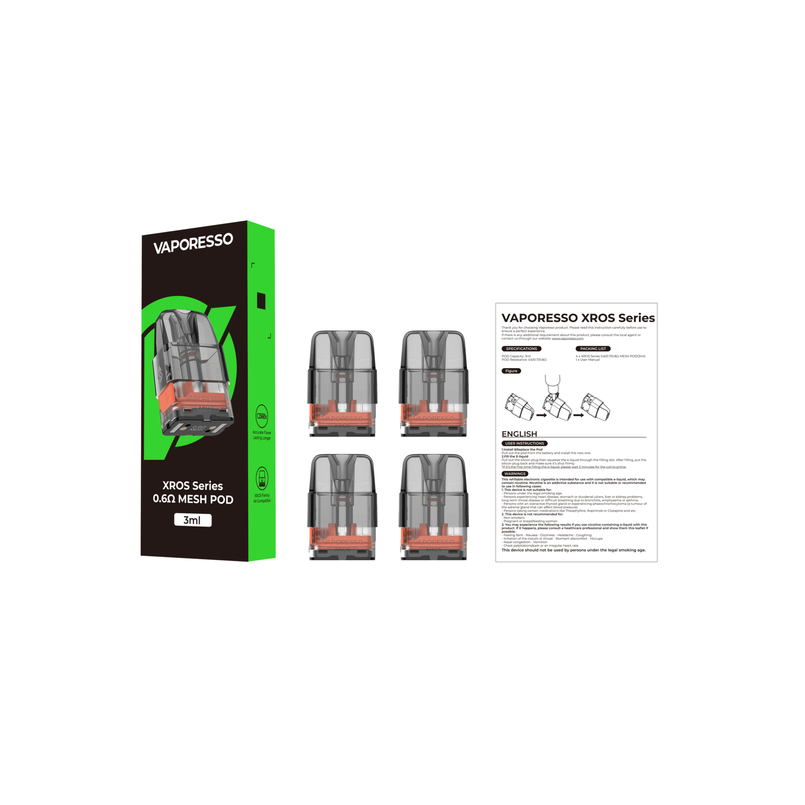 Vaporesso XROS Replacement Pods